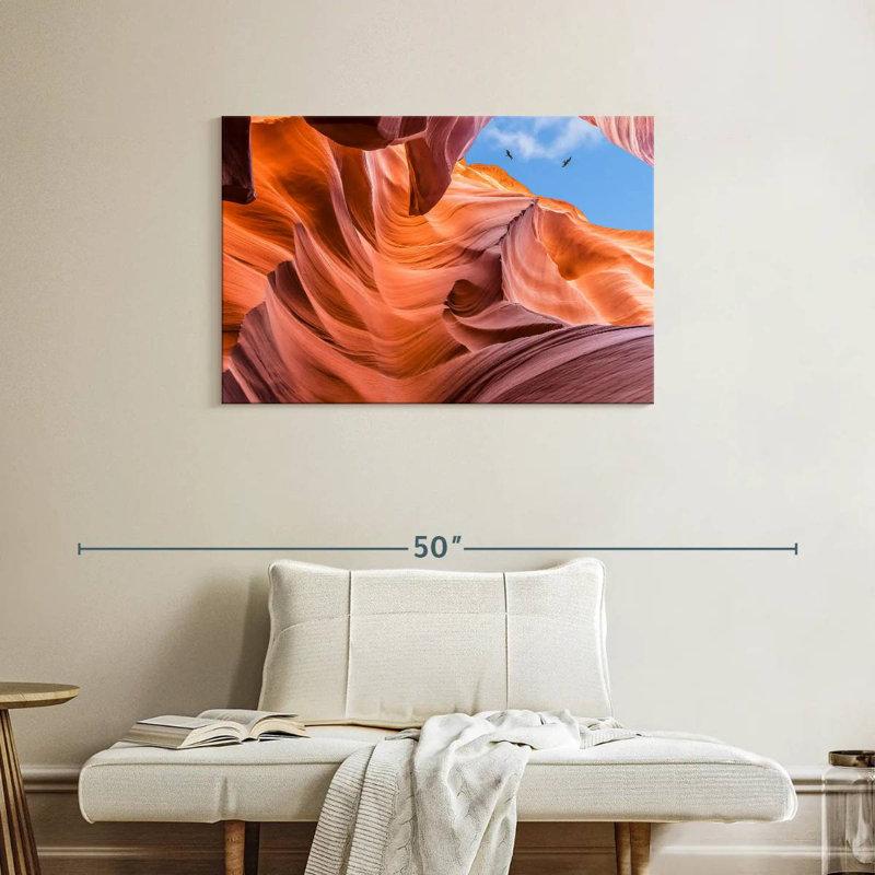 Vue du ciel d'Alvord Antelope Canyon