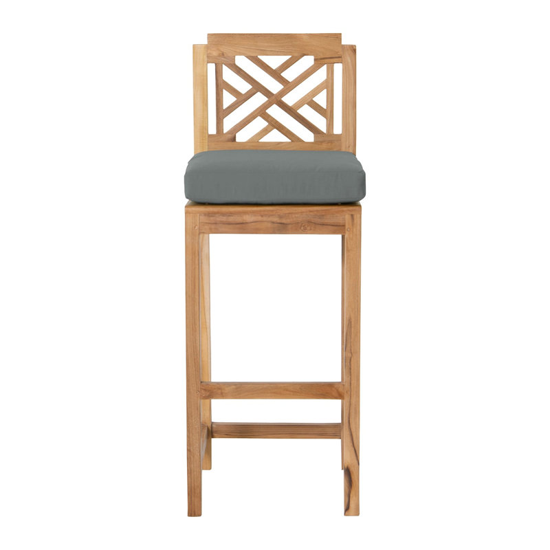 Monterey Solid Wood Bar Set with Stools, Charcoal
