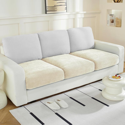 Chenille Box Cushion Sofa Slipcover