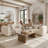 Confesor Chenille Modern L-Shaped Sectional Sofa-423731748