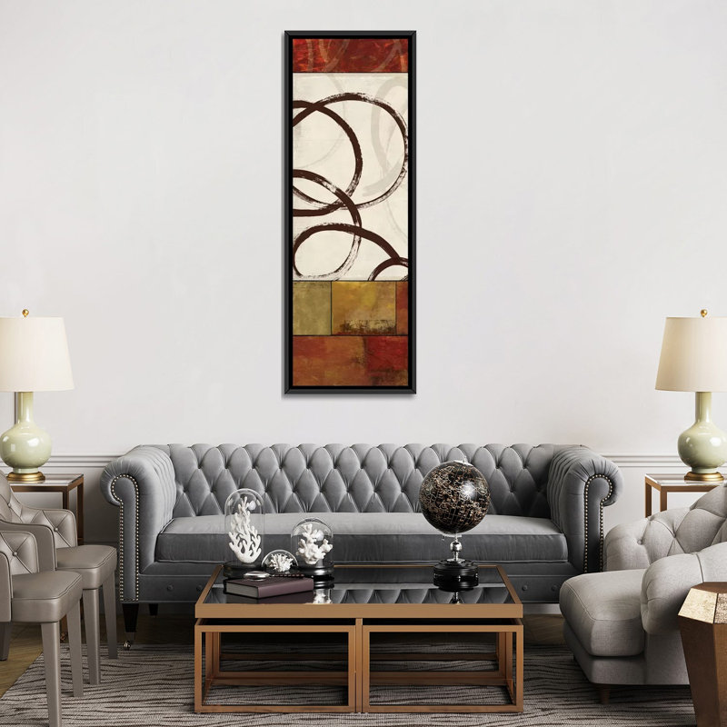 «Symphony II» par Allison Pearce, impression sur toile tendue, H 48 po x l 16 po x P 1,5 po, Toile avec cadre noir