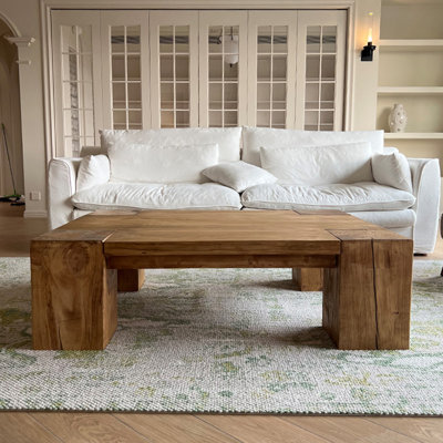 American retro style wood coffee table