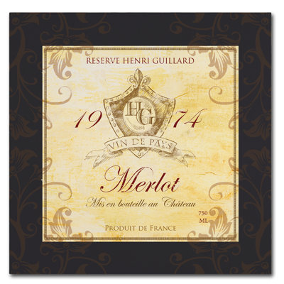« wine label 6 », publicité sur toile tendue