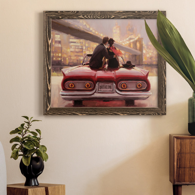 You Are The One - peinture encadrée, H 24 po x l 18 po x P 1,5 po, Noyer, Pas de tapis