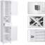 Chourasiya Freestanding Linen Cabinet