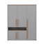 Phineas 5 Door Manufactured Wood Wardrobe