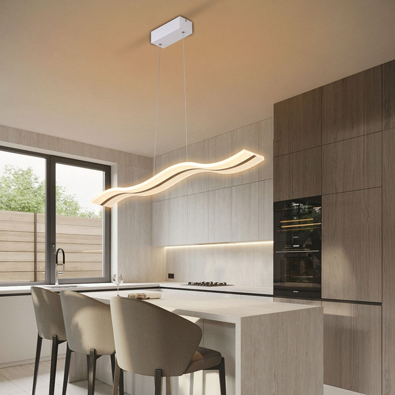 Luminaire suspendu moderne à DEL avec télécommande Lovice