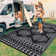 Large Outdoor Plastic Straw Rug Waterproof Outdoor Carpet Reversiable Patio Rug, Lightweight Portable Camping Mat, Easy-to-Clean Porch Floor Mat