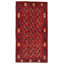 Tapis rouge foncé Nada 3 pi 5 po x 6 pi 6 po