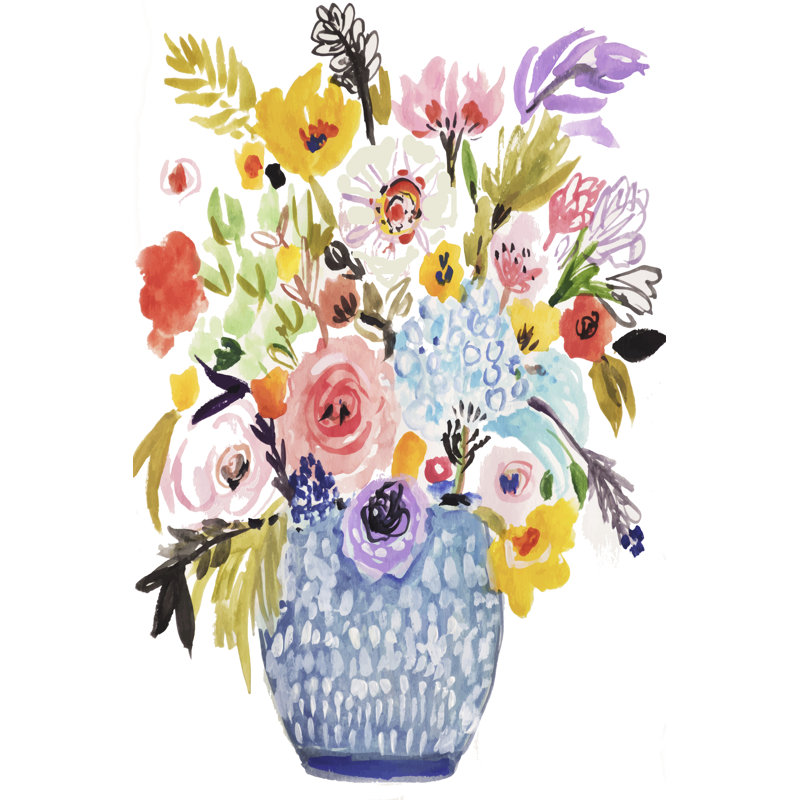 «Sweet Arrangement III» sur toile par Karen Fields, H 30 po x l 20 po