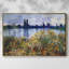 Impression sur toile, "Les quais de la rivière à Vétheuil" par Claude Monet-92523858-92523862