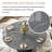 59" Round Marble Dining Table for 6-8 People-133376762