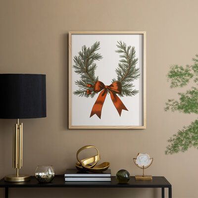 «Christmas Holiday Art», série 2-LXV III, reproduction encadrée - bois massif