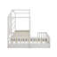 Lit simple en bois avec clôture-417821807