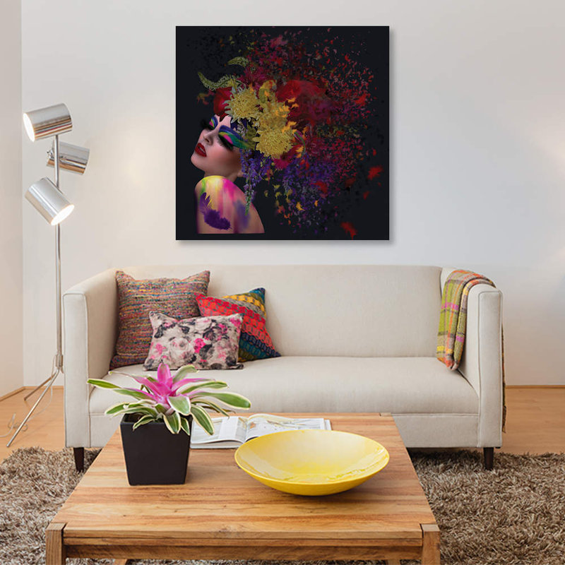 « digital art », impression sur toile, H 18 po x l 18 po x P 1,5 po