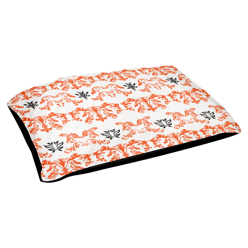 Lit pour chat Houston Houston, Taille moyenne - L 32,5 po x l 42,5 po, Blanc / orange / noir / noir