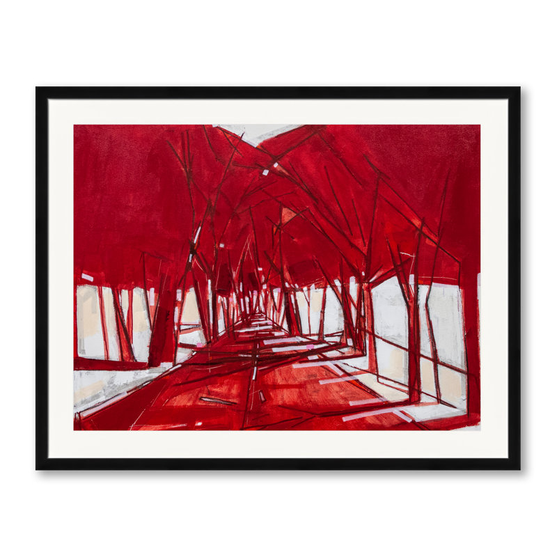 La 2 (Old Roads Series) par Carlos Davila Rinaldi - impression, H 25,25 po x l 31,25 po, Papier avec cadre noir