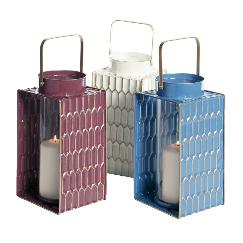 17.15'' H Glass Tabletop Lantern