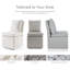 Chaise d'appoint à roulettes Wrentham Burney-1168949019