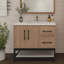 Meuble-lavabo mural droit avec évier et support en acrylique renforcé Victoria-98932785