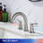 Widespread 2-handle Bathroom Faucet with Drain Assembly-82748848