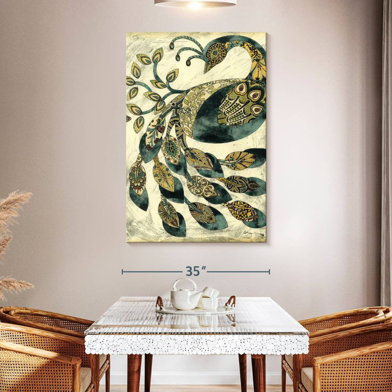 Brampt Royal Peacock II, 51" H x 34" W