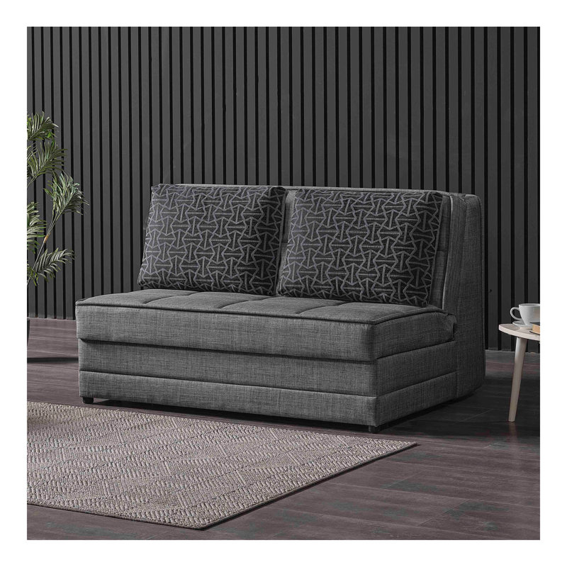 Causeuse convertible avec rangement Primenest, Gris