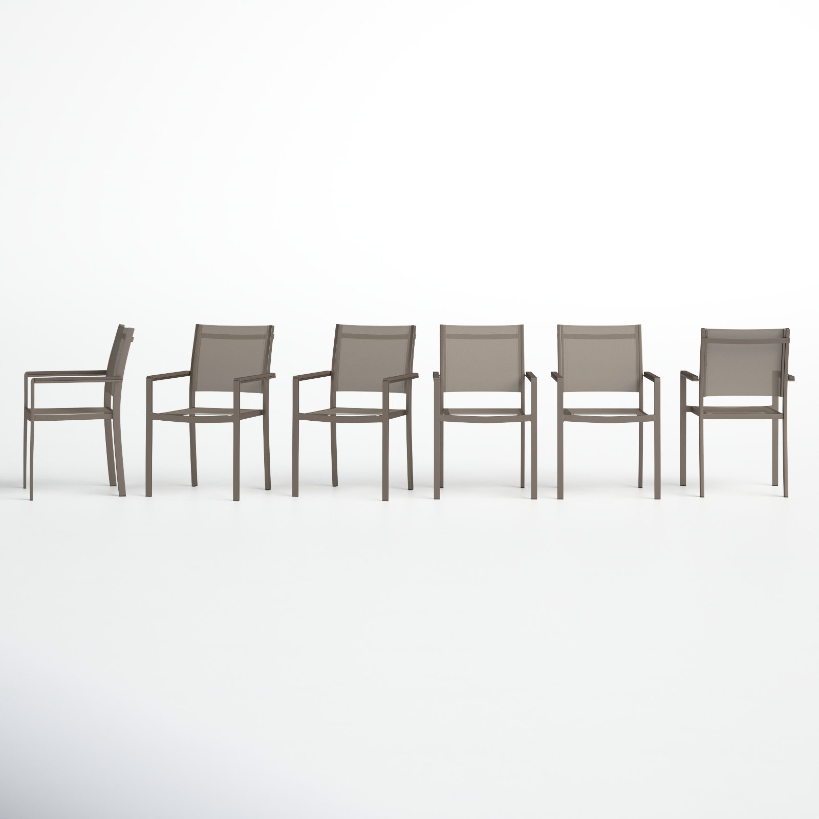 Wade Logan® Aynura Stackable Patio Armchair, Gray