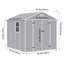 Grey Plastic Outdoor Storage Shed