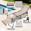 Fauteuil de bronzage pliant d'extérieur ajustable Textilene-78196227