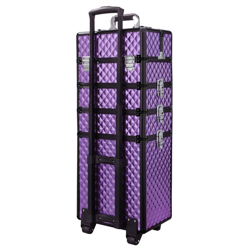 Aluminium Alloy Travel Case + Portable, Purple