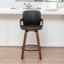 Tabouret de comptoir pivotant avec structure en bois Youngstown-123200649