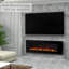Nishant Wall Mounted Electric Fireplace-260974646-260974645