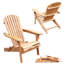 Chaise Adirondack pliante en bois (pré-assemblée, teintée)