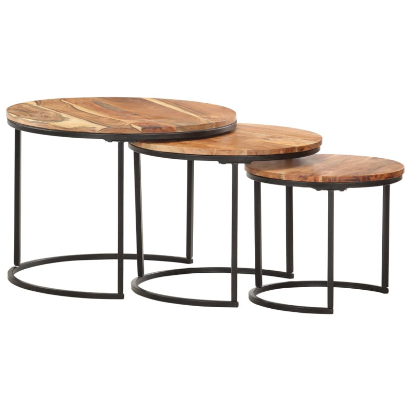 Grajeda Frame Nesting Tables, Oak