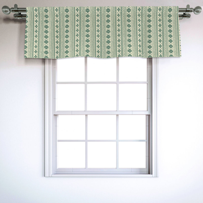 Sateen Ruffled Window Valance