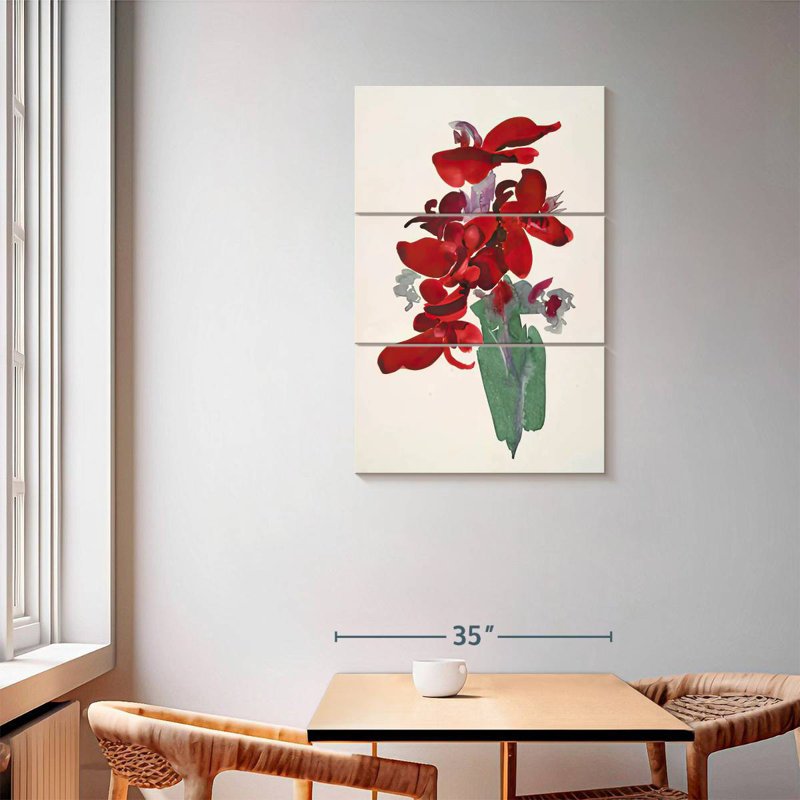 Harnek Red Canna 1915, 57" H x 36" W