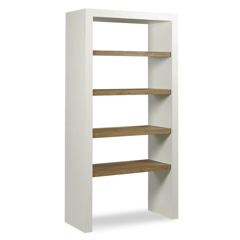 Bibliothèque en bois massif Sculptors H 84 "x l 42"