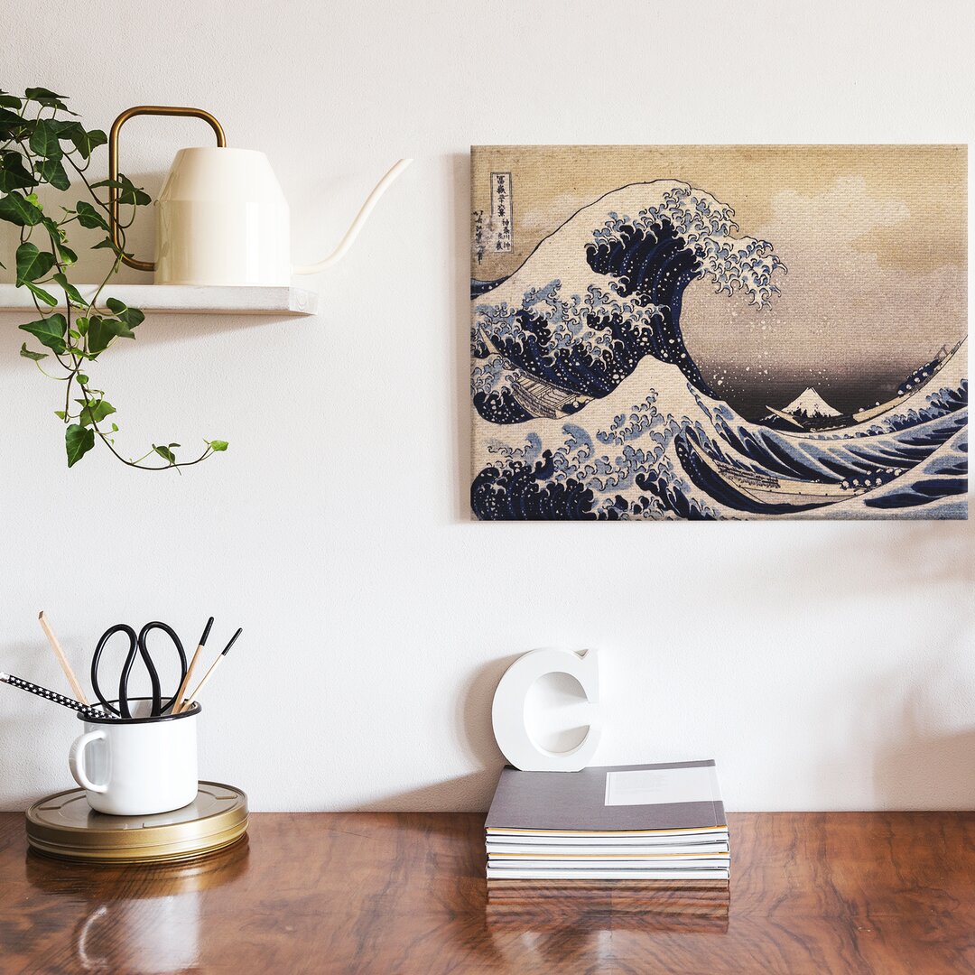 Leinwandbild The Great Wave Off Kanagawa von Katsushika Hokusai