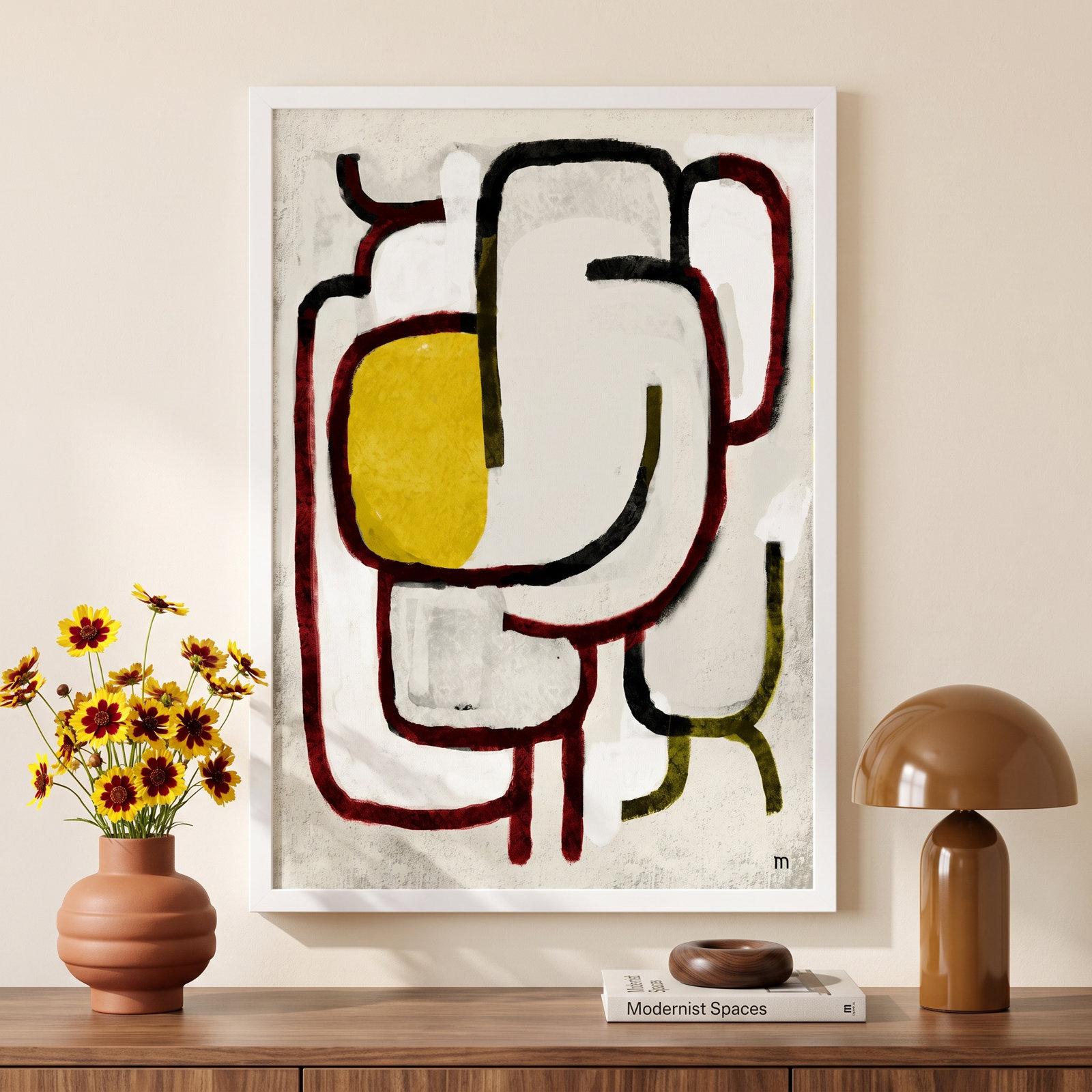 Lost In The Woods by Studiom, 30" H x 21" W x 1.25" D, White