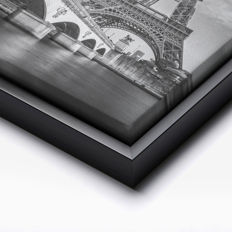 Tour Eiffel No3, Black Framed, Canvas, 08"H x 10"W