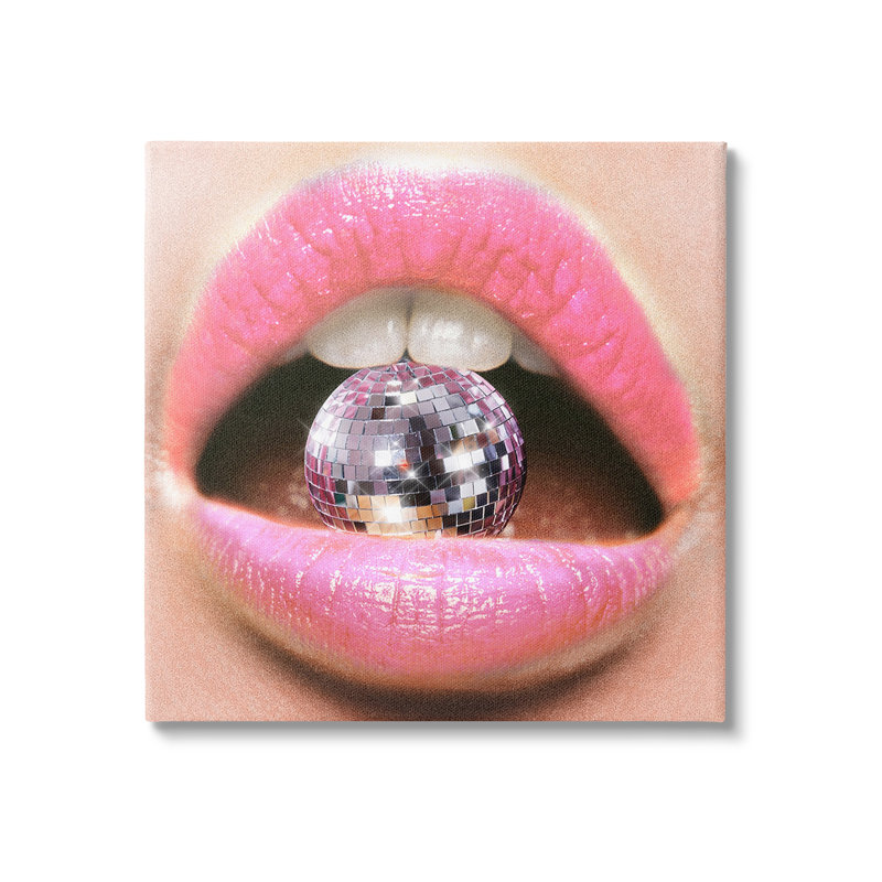 "Biting Disco Ball", art mural par Ziwei Li, H 24 po x l 24 po