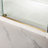 68-72" W x 76" H Three-Panel Single Sliding Frameless Shower Door with 3/8"(10mm) Clear Tempered Glass, Stainless Steel Accessories-51392858