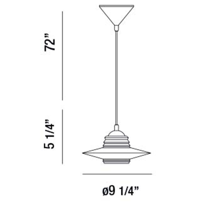 Collection 4 1 - Light Gold Single Pendant, Black