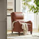 Beecher 28.75" Wide Genuine Leather Manual Club Recliner