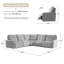 Canapé modulaire inclinable électrique surdimensionné de 124 po Majida avec siège inclinable Majida-1791176452-1791176451