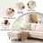 2-Piece 84" Upholstered L Shape Sectional Sofa-2121807422