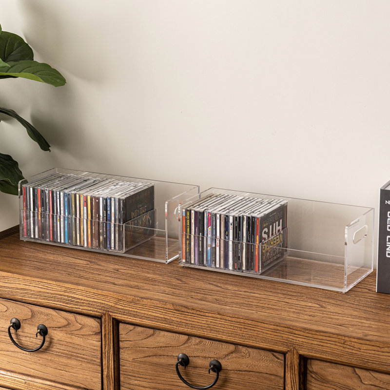 Acrylic Stackable Multimedia Tabletop Storage