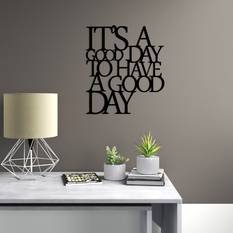Wall Decor on Metal, Black