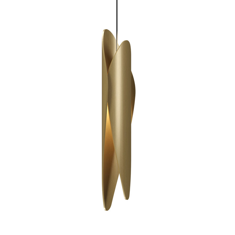 Luminaire suspendu feuille accord 1509, Or biologique